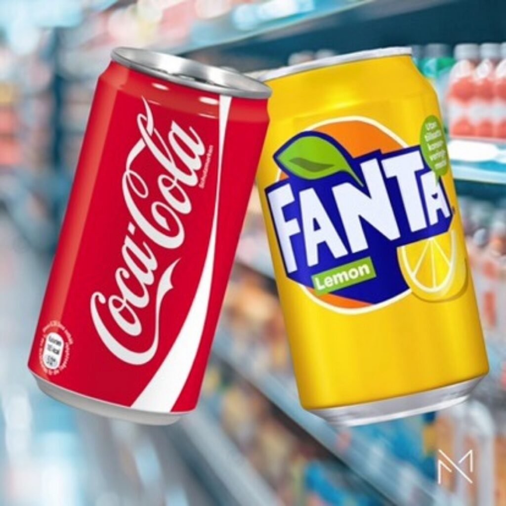 The red and yellow of coca cola and fanta was just irresistible to point out during the deadpool and wolverine movie release 