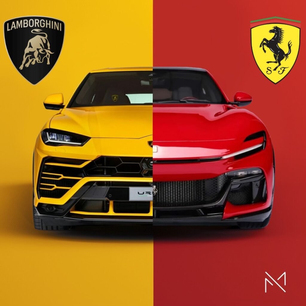 Ferrari and Lamborghini potential collaboration during deadpool and Wolverine movie release could have been a blast in the automotive industry