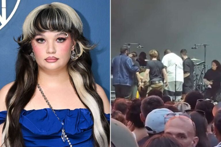 lola young collapses on stage