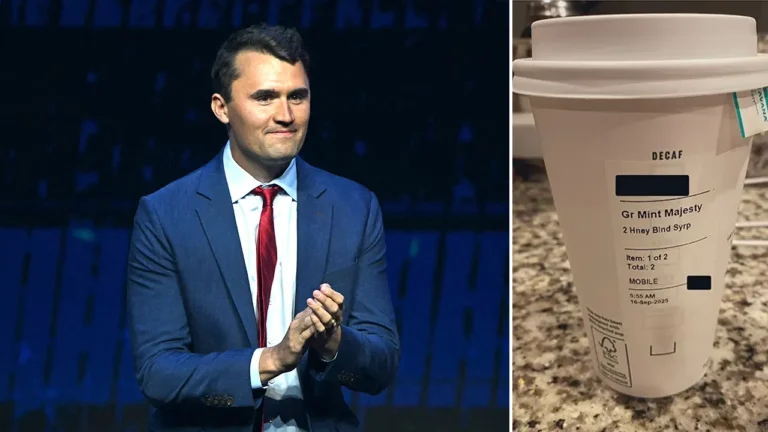 starbucks charlie kirk name